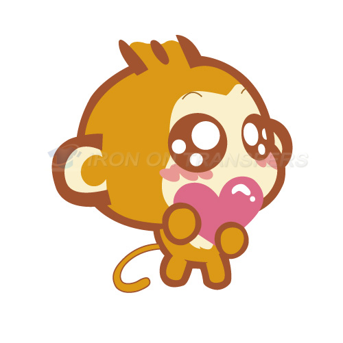 Monkey Iron-on Stickers (Heat Transfers)NO.8679